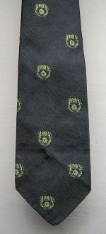 Ken Hattersley’s Ealing Mead County School tie (section of). Photo Keith Littlejohns.