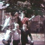 Peter Whitley, Raymond Young, Robert Burns, Grahame Reynolds among others and Ian Morton at far right. Photo supplied by George Wright.