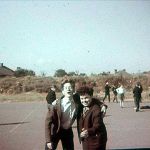 L-R Alec Briggs and George Wright age 14 in school playground. Photo supplied by George Wright.