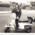 Tony Cox with scooter 1966